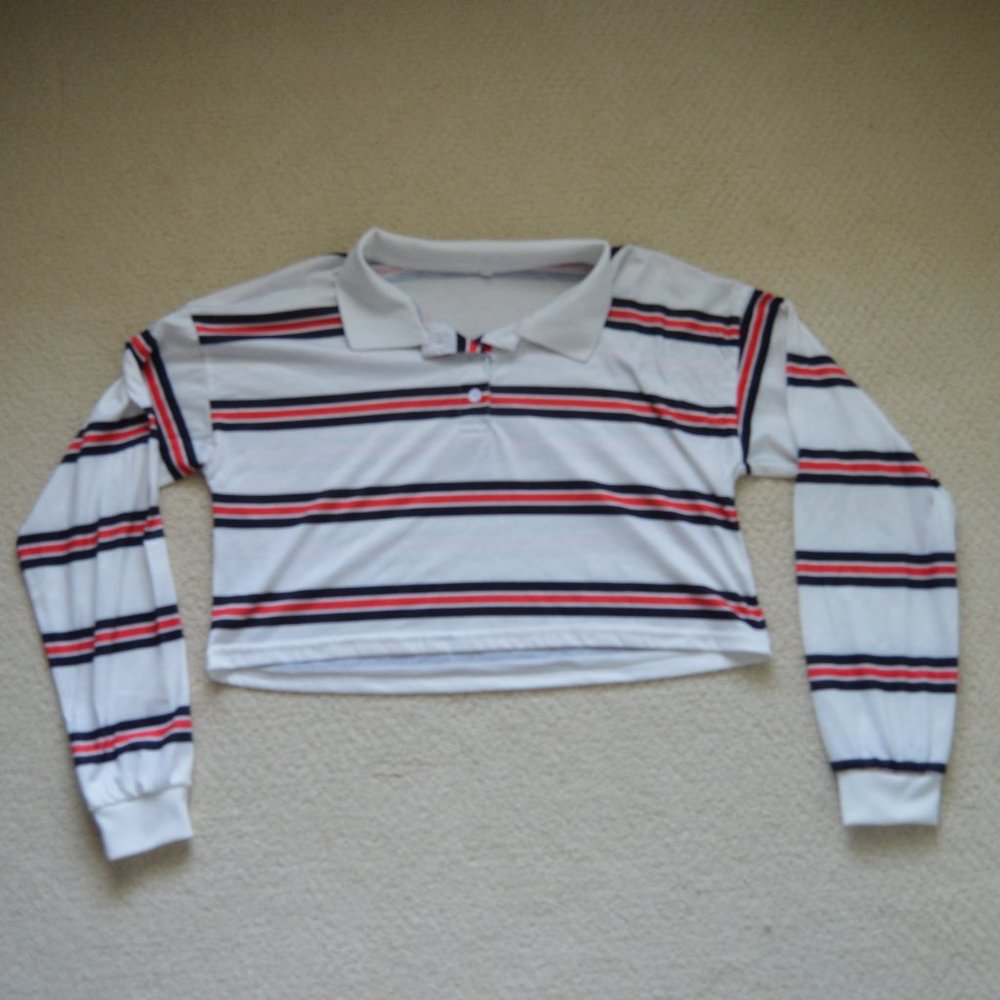 SHEIN Collared Long Sleeve